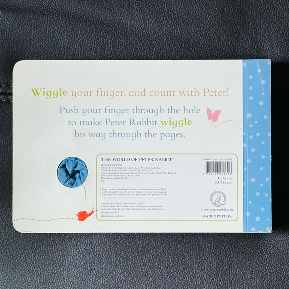 Peter Rabbit 🐰 Finger Puppet Book Baby Board Book - Picture 7 of 7